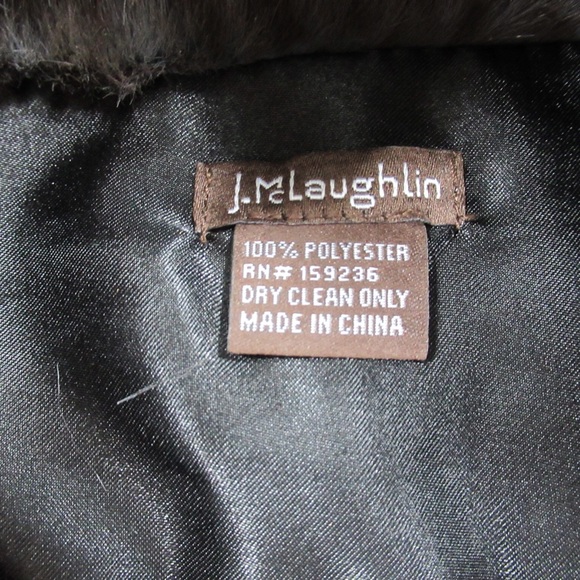 J. McLaughlin Faux Fur Snow Leopard Snood Neck Warmer Women’s One Size - Picture 11 of 12